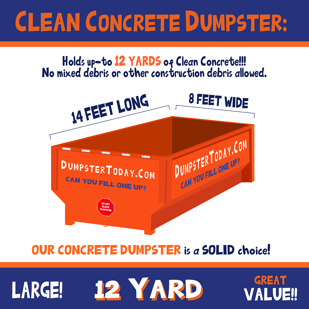 Charlotte-Concrete-Dumpster-Rental