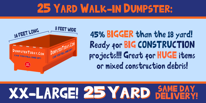 25 yard dumpster 30 yard dumpster