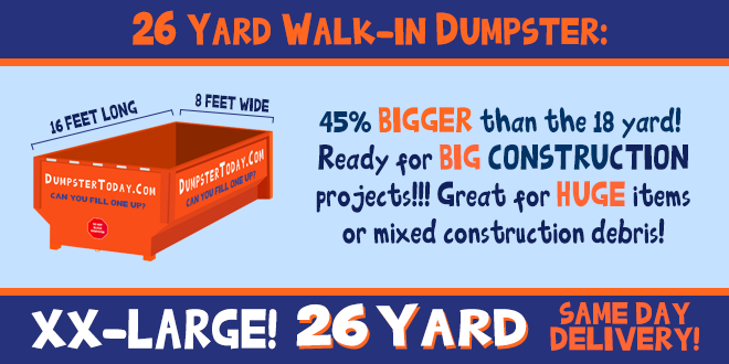 26 yard dumpster size details almost a 30 yard dumpster orlando fl