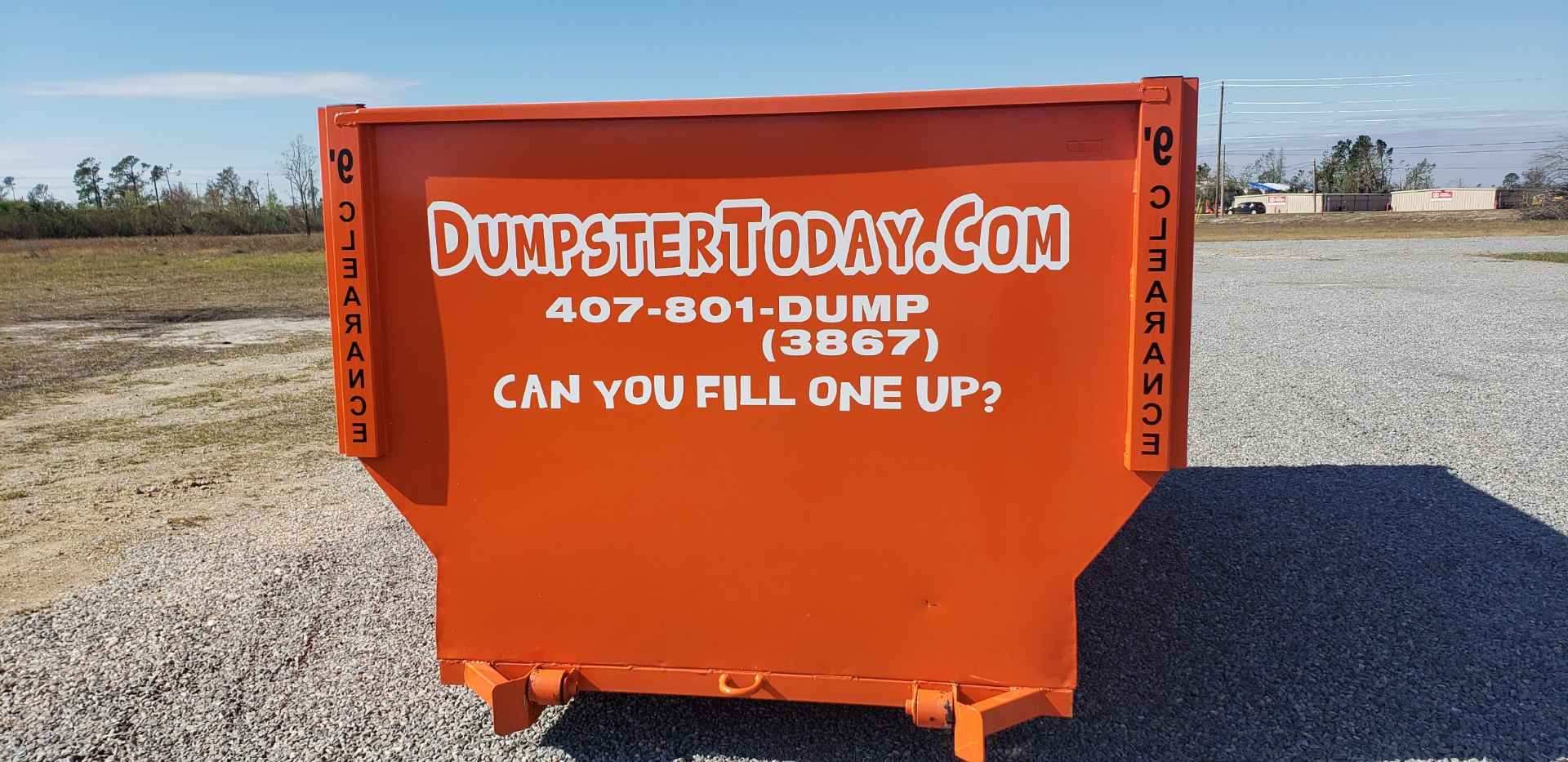 DUMPSTER TODAY 10 DAY RENTAL FROM 249 ORLANDO FL